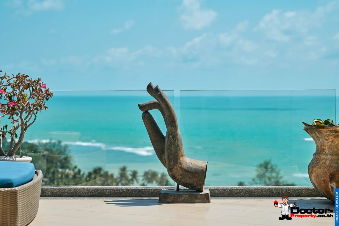 4 Bedroom Pool Villa with Sea View – Hua Thanon, Koh Samui – For Sale